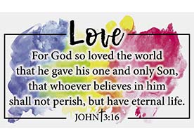 For God So Loved the World Vinyl Banner