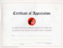 Let Love Guide You Certificates of Appreciation       Appreciation Certificate For Christ, His Church (6)