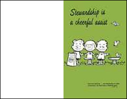 Stewardship Is A Cheerful Assist Bulletin Pack of 100