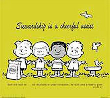 Stewardship Is A Cheerful Assist Poster