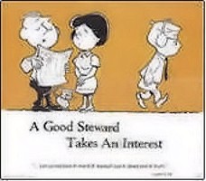 A Good Steward Takes An Interest Poster