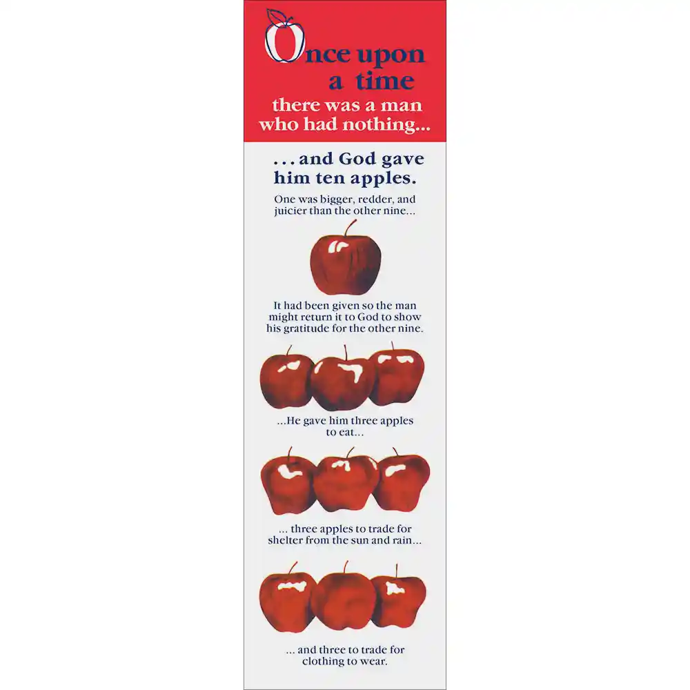 Apple Core Tithing Bookmark - Front