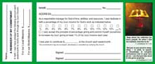 Church Budget Commitment Cards (Pkg of 100)