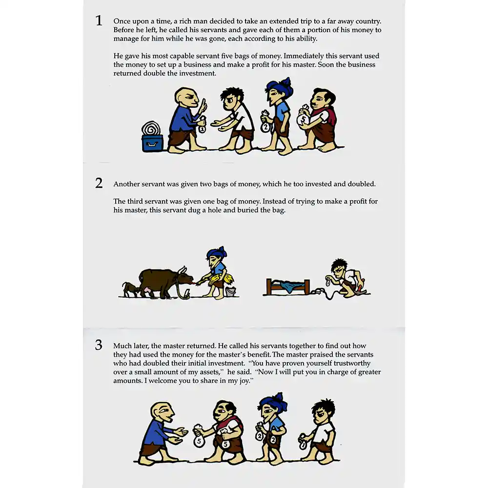Parable Of Talents Brochure Back