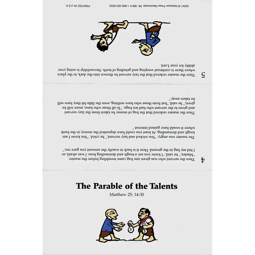 Parable Of Talents Brochure Front