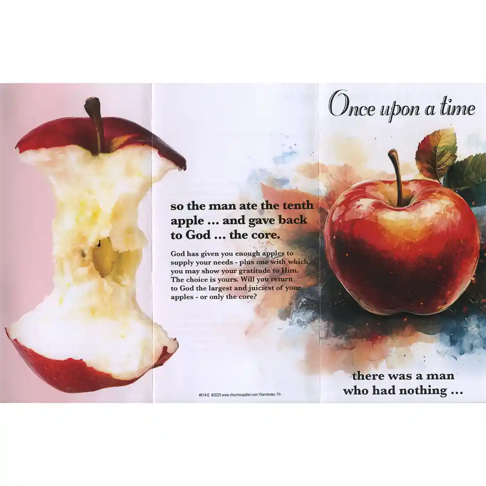 Once Upon a Time - Apple Leaflet Church Tithing Outside English Version