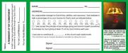 Church Single Budget Commitment Cards, Dual Budget Committment Card