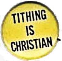 Tithing is Christian Buttons Pins (Pack of 20)