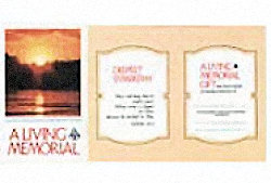 Sunset Living Memorial Acknowledgement card (Pkg of 50)