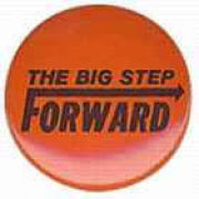 Big Step Forward Theme Pin