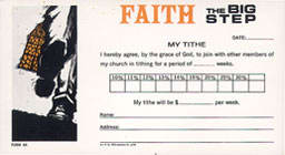 Faith the Big Step Commitment Card - 50