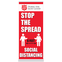 Social Distancing Roll Up Banner