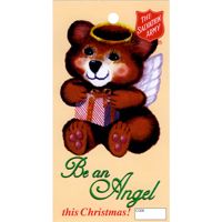 Christmas Angel Bear Tags for Salvation Army Corps (Pkg of 500)