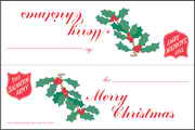 SA Plastic Bag Header for Christmas