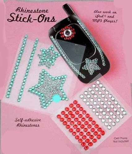 self-adhesive red, white and blue rhinestones