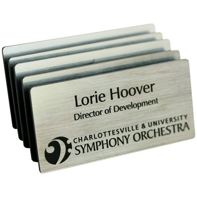 Engraved Plastic Name Badge with Personalized