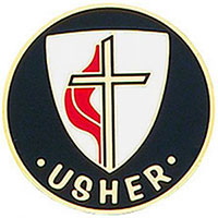 United Methodist Church Usher Pin Round