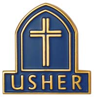 Usher Magnetic Lapel Badge Christian