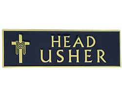 Head Usher Magnetic Badge