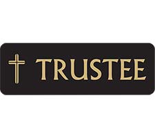 Chuch Trustee Magnetic Name Badge