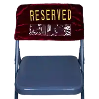 Reserved Embroidered Velvet Folding Chair  Cover