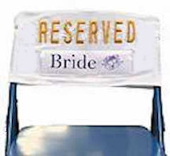 Wedding Honored Guest Chair Reserved Signs