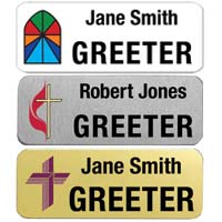 Custom Printed Badges - 1 x 3 Inch 