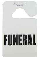 Funeral Automobile Procession Mirror Hanger Plastic