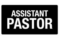 Church Assistant Pastor Black Magnetic Badges