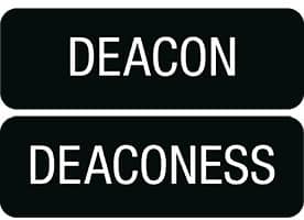 Deacon Deaconess 1 x 3 Name Badge