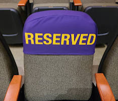 Reserved Chair and Seat Covers, Set of 2