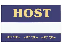 Host Badge, Host Pin, Host Name Tag