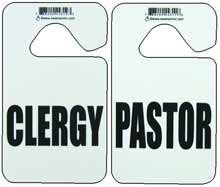 Pastor or Clergy Mirror Identification Hanger