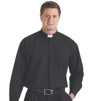 Men's Long Sleeve Clergy Tab Shirt