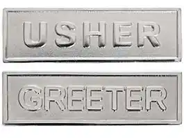 Magnetic Usher and Greeter Badges