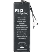 Police A Caring Heart Leather Bookmark