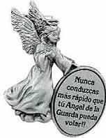 Angel de la Guarda Spanish Visor Clip