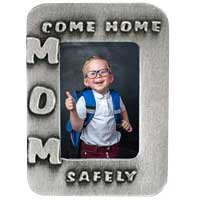 Come Home Safely Mom Photo Visor Clips