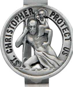 St. Christopher Visor Clip Protect Me