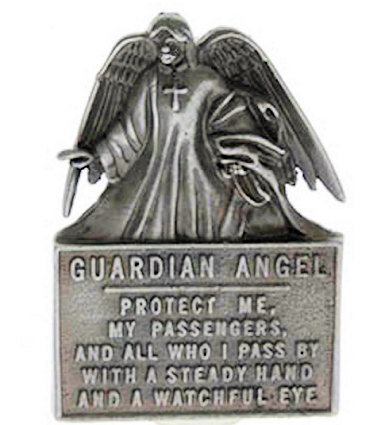 Guardian Angel "Protect Me..." Auto Visor Clip – Christian Car Accessory