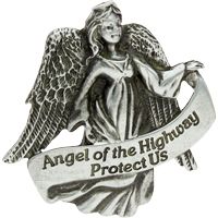 Angel of the Highway Visor Clips