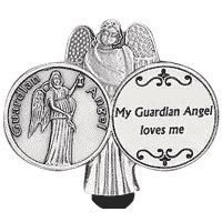 My Guardian Angel Loves Me Visor Clip