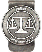 Policeman's Money Clip Serve Silver