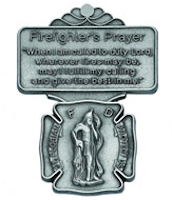 Fireman's Prayer St. Florian Visor Clip