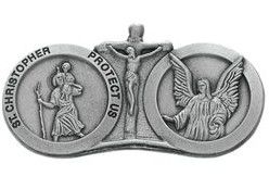  St. Christopher Guardian Angel Visor Clip