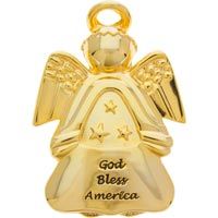 God Bless America Angel Auto Visor Clip