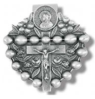 Rosary Visor Clip W/ Crucifix - Auto