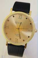 Men's Gold Watch Ultra Thin and Waterproof 
