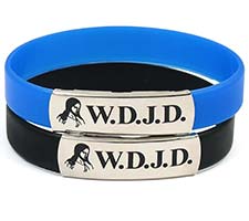 W.D.J.D. What Did Jesus Do? Silicone Bracelets