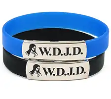 WWJD Bracelet - Silicone What Would Jesus Do Bracelet